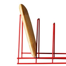 메탈텍스 섹터 트레이 뚜껑 정리대, 레드, 1개