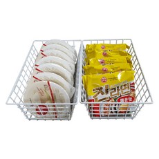 多功能收納籃 S號+L號, 白色的