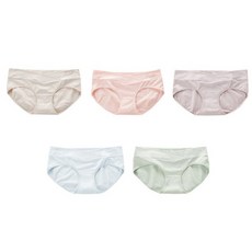 Motherlike 孕婦棉柔低腰內褲組 5色