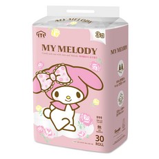 My Melody Rose Pink壓紋3層捲筒衛生紙 25m, 1袋, 30捲