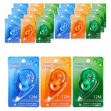 DADA hangli Basic 修正帶 12m, 顏色隨機, 24個