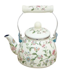 Kitchenfree IH感應爐適用印花琺瑯茶壺, 1.2L, 常春藤