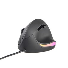 DAREU RGB 豎直腕鼠標 LM121, 黑色的