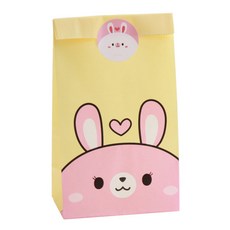 Aienpi Joyful Heart 兔子包 30p + 動物貼紙兔子 30p 套組, 信封（12.8 x 8 x 23.4 厘米），貼紙（4.5 厘米）, 1套