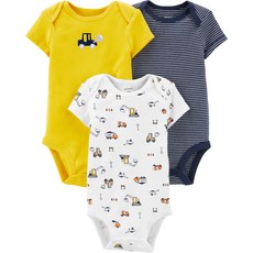 카터스 3팩 컨스트럭션 오리지널 바디수트 세트