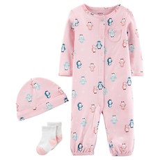 카터스 3피스 펭귄 테이크 미 홈 세트