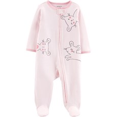 카터스 마우스 집업 면 슬립 & 플레이 룸퍼