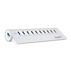 오리코 10포트 USB 3.0 허브, M3H10, 실버, 1개