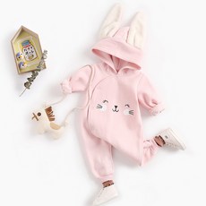 Mom's care 動物全按扣連帽太空服