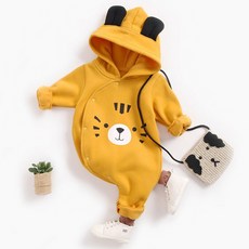 Mom's care 動物全按扣連帽太空服