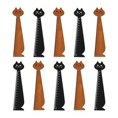 theopenhouse 木製 15cm尺 11-0233, 10個, 貓