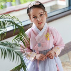 하랑한복 여아용 보리랑 한복세트 + 복주머니 랜덤 발송