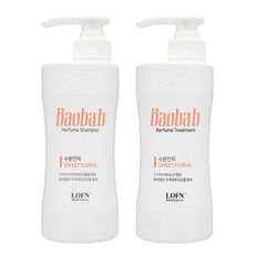 LOFN 香氛洗髮精 甜蜜花香 500g+潤髮乳 甜蜜花香 500g, 1套
