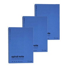 maruman 螺旋線圈筆記本 B5 30張, 藍色, 3個