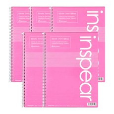 maruman Inspire 線圈筆記本 B5 45張, 粉紅色, 5個