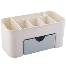 아뚜 다용도 서랍 화장품 책상 수납 정리함, 블루, 1개