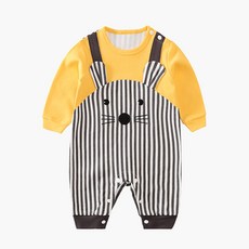 Mom's care 吊帶長袖連身衣 Y024BCAA003