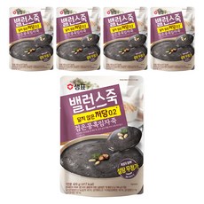 밸런스죽 샘표 검은콩흑임자죽, 420g, 5개
