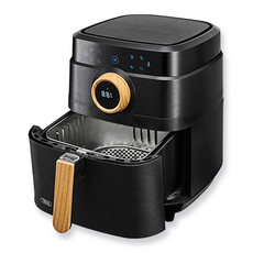 PLANIT 不鏽鋼氣炸鍋 6.5L, 黑色, PAF-N600B