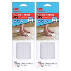 쓰리엠 논슬립 미끄럼방지 테이프 투명 욕실 욕조용, 2세트
