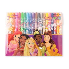 Disney 迪士尼 公主款旋轉蠟筆 隨機出貨, 20色
