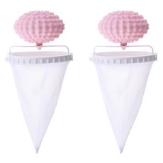 生活美食 洗衣機濾網, 粉紅色, 2個