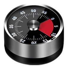 GUNU圓形磁吸式計時器, 黑色, 1個