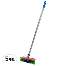 월드크린 베이직 바닥솔 대 스텐봉 세트, 혼합색상, 5세트