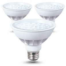cityo LED PAR30 燈泡 15W 聚光型, 日光色, 3個
