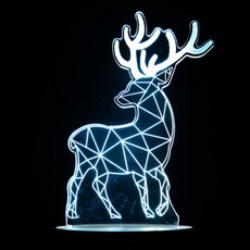 홈마인 LED 3D 무드등 E type 동물 1 시리즈, E14 사슴2