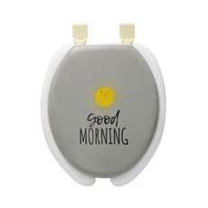 Ltree 陽光馬桶蓋坐墊灰色中號U型, 灰色, 1個