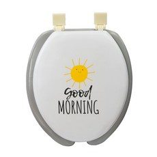 선샤인 쿠션 변기커버 중형 U자형, 화이트, 1개