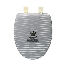 Ltree O形馬桶蓋坐墊 XL號, 灰色, 1組