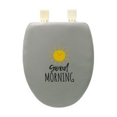 Ltree O形馬桶坐墊 XL號, 灰色的, 1個