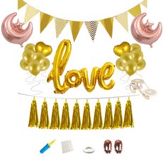 Minitine 甜蜜婚禮月亮 歐式多層蛋糕架 派對組合, 金色, 1套