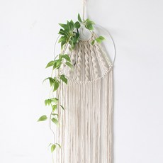 MORIANN 流蘇裝飾掛環+綠葉掛飾組, 混色