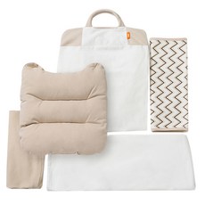 코코내니 신생아 침대 교체용 추가 겉커버 전체 + 내니랩 + 내니서포트 세트, 지그재그내추럴, 1개