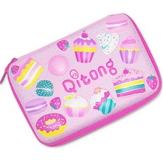 立體甜點卡通人物鉛筆盒, 粉紅色, 1個
