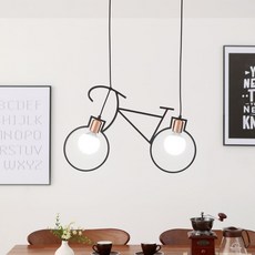 自行車雙頭吊燈, 黑色