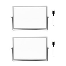 BlueMato 支架雙面白板 WBS010 2p + 橡皮擦板記號筆黑色 2p 套組