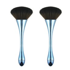 化妝刷組, 藍色, 2個