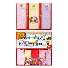 CL STORY Pororo女孩童背心內褲8入組