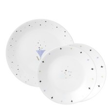 코렐 리틀프린스 원형 접시세트, 1세트, 소 2p + 중, 혼합색상