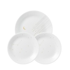 코렐 스타게이징 원형 접시세트, 1개, 중 2p + 대 1p, 혼합색상