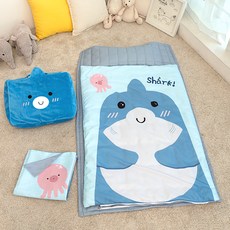 에일린키즈 에코항균 낮잠이불 사계절 풀세트 일체형 + 여름이불 + 보관가방, 죠디