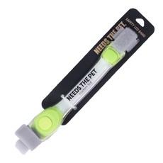 Needs the Pet. 狗狗夜光LED客製化項圈, 綠色, 1個