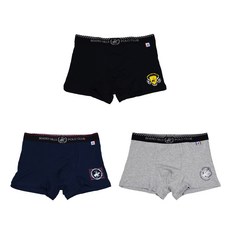 BEVERLY HILLS POLO CLUB 比華利保羅 男童棉質彈力平口內褲3件組