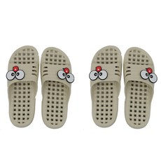 自然日常 Matsu 兒童香草浴室拖鞋, 米色, 2個