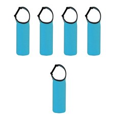 Block Mart 潛水布保溫保冷水瓶袋 夾扣型 550ml, 藍色, 5個