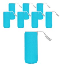 Block Mart 潛水布料保溫保冷水瓶袋 280ml, 藍色, 8個